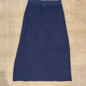 Meli Botique Ribbed Knit Midi Skirt